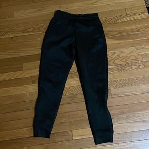 Black fleece lined adidas joggers